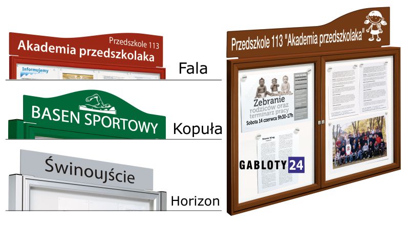 gablota ogloszeniowa zewnetrzna